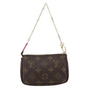 Louis Vuitton Monogram Ski Bear Mini Pochette Accessoires Brown Pouch